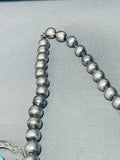214 Gram Horseshoe Vintage Native American Navajo Sterling Silver Squash Blossom Necklace-Nativo Arts