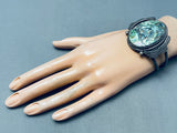 One Of The Best Ever Vintage Native American Navajo Abalone Sterling Silver Bracelet-Nativo Arts