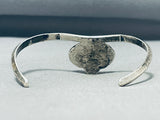 Elegant Vintage Native American Navajo Sleeping Beauty Turquoise Sterling Silver Bracelet-Nativo Arts