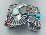Native American One Of The Best Vintage Southwest Sterling Silver Hummingbird Bracelet-Nativo Arts