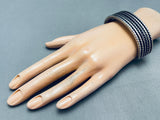 Coolest Coil Vintage Native American Navajo Sterling Silver Bracelet Cuff-Nativo Arts