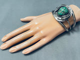 Tremendous Vintage Native American Navajo Turquoise Sterling Silver Bracelet-Nativo Arts