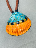 Native American Marvelous Vintage Santo Domingo Shell & Pipestone Necklace-Nativo Arts