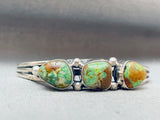 Rare Vintage Native American Navajo Royston Turquoise Sterling Silver Bracelet-Nativo Arts