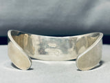 6.5 Inch Wrist Brian Yazzie Vintage Native American Navajo Inlay Sterling Silver Bracelet-Nativo Arts