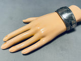 Roaming Blackbear Vintage Native American Navajo Sterling Silver Bracelet Cuff-Nativo Arts