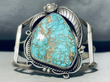 Indian Mountain Turquoise!! Rare Vintage Native American Navajo Sterling Silver Bracelet-Nativo Arts