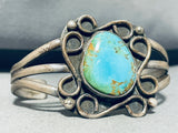 Native American Remarkable Vintage Royston Turquoise Sterling Silver Bracelet-Nativo Arts