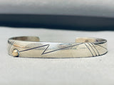 Important Vintage Native American Navajo Jim King Jr Sterling Silver 14k Gold Bracelet-Nativo Arts