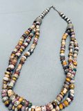 One Of The Best Agate Vintage Native American Navajo Sterling Silver Necklace-Nativo Arts