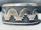 Authentic Thomas Singer Vintage Native American Navajo Sterling Silver Bracelet-Nativo Arts