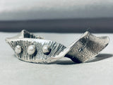 Gasp! Elevated Workmanship Hand Twisted Sterling Silver Vintage Native American Navajo Bracelet-Nativo Arts