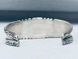 Turquoise Nuggets And Flower Vintage Native American Navajo Sterling Silver Bracelet-Nativo Arts