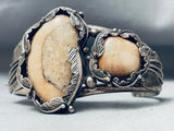 Important Vintage Native American Navajo Mookaite Sterling Silver Bracelet-Nativo Arts