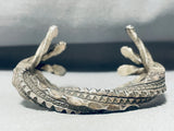 Tree Roots!! Vintage Native American Sterling Silver Bracelet-Nativo Arts
