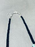 Most Unique Santo Domingo Bug Beauty Inlay Sterling Silver Necklace-Nativo Arts