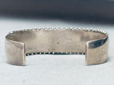 Snake Eyes Of Turquoise Vintage Navajo Sterling Silver Bracelet Cuff-Nativo Arts