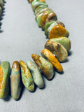 Native American 200+ Gram Vintage Santo Domingo Royston Turquoise Sterling Silver Necklace-Nativo Arts