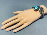 Elevated Workmanship Vintage Native American Navajo Turquoise Sterling Silver Bracelet-Nativo Arts
