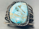 92 Gram Huge Vintage Native American Navajo Turquoise Sterling Silver Bracelet-Nativo Arts