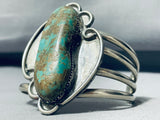 Museum Quality Vintage Native American Navajo Royston Turquoise Sterling Silver Bracelet-Nativo Arts