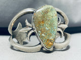 One Of A Kind Vintage Native American Navajo Royston Turquoise Sterling Silver Bracelet-Nativo Arts