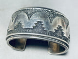 Authentic Thomas Singer Vintage Native American Navajo Sterling Silver Bracelet-Nativo Arts