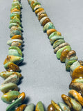 Native American 200+ Gram Vintage Santo Domingo Royston Turquoise Sterling Silver Necklace-Nativo Arts