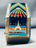 Most Intricate Vintage Southwest Turquoise Inlay Sterling Bracelet-Nativo Arts