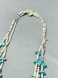Native American Authentic Older Vintage Santo Domingo Turquoise Heishi Necklace Old-Nativo Arts