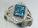 Woah!!! Godber Turquoise Vintage Native American Navajo Sterling Silver Bracelet-Nativo Arts