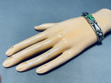 Important Vintage Native American Navajo Al Jake Damale Turquoise Sterling Silver Bracelet-Nativo Arts