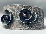 Swirling Mesmerizing Vintage Southwest Sterling Silver Bracelet-Nativo Arts