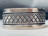 Important Heavy Mike Slim Vintage Native American Navajo Sterling Silver Bracelet-Nativo Arts