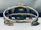 Foggy Petrified Wood Vintage Native American Navajo Sterling Silver Bracelet Old-Nativo Arts