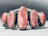 The Best Vintage Native American Navajo Rhodochrosite Sterling Silver Bracelet-Nativo Arts