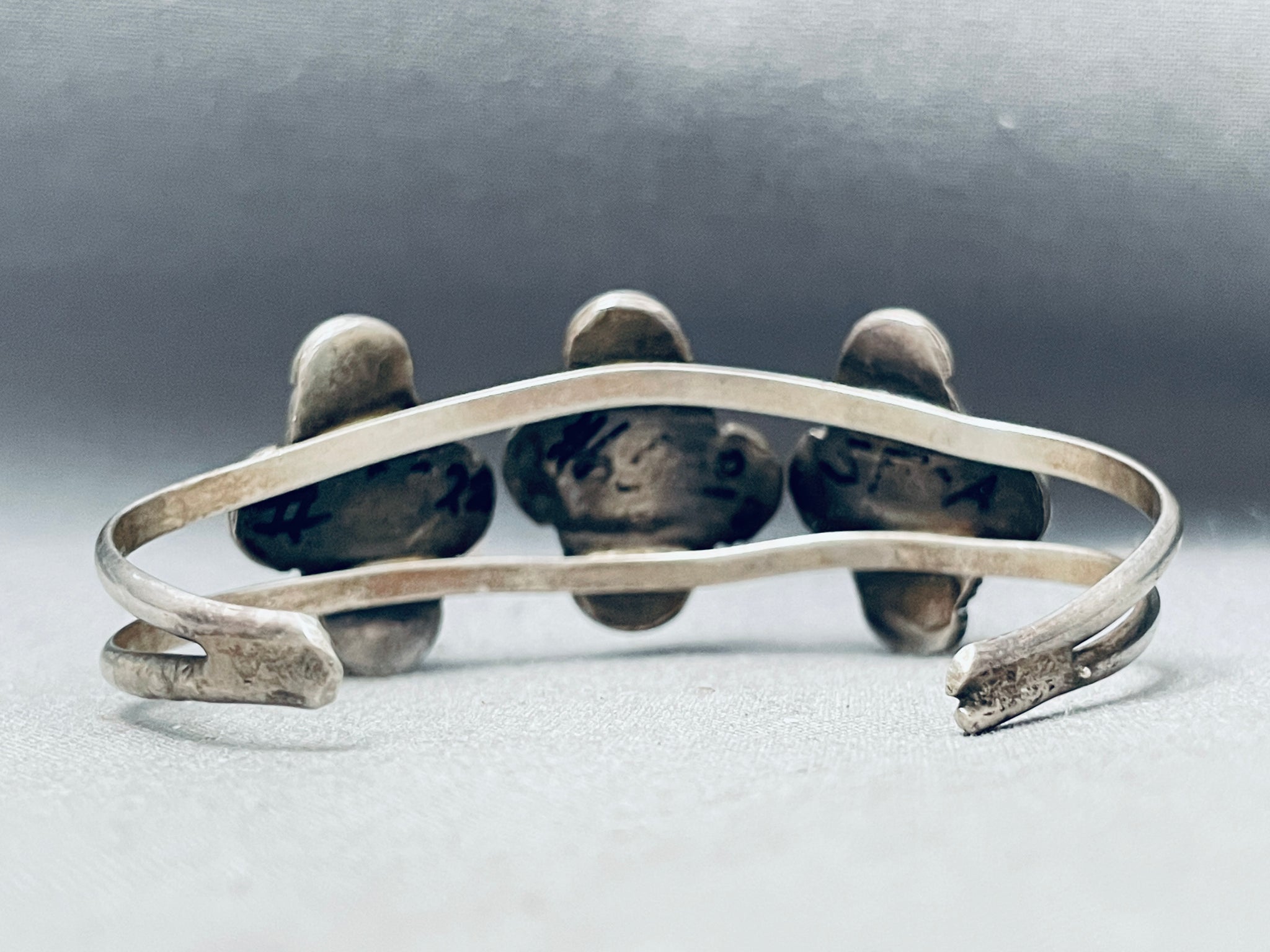 Chunky Big Corals Vintage Native American Navajo Sterling Silver Brace ...