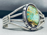 Special Native American Navajo Royston Turquoise Sterling Silver Bracelet-Nativo Arts