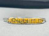 Marvelous Vintage Native American Navajo Honeybee Jasper Sterling Silver Bracelet Signed-Nativo Arts