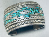 Rare Early Hallmark!! Thomas Singer Vintage Native American Navajo Turquoise Bracelet-Nativo Arts