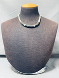 Marvelous Vintage Santo Domingo Serpentine Sterling Silver Necklace-Nativo Arts