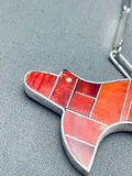 Spiny Shell Native American Navajo Bear Sterling Silver Necklace-Nativo Arts
