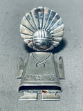 Unbelievable Vintage Native American Navajo Sterling Silver Kachina Pendant/ Pin-Nativo Arts