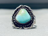 Stunning Vintage Native American Navajo Royston Turquoise Sterling Silver Ring-Nativo Arts