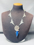 The Best Lapis Chief Sterling Silver Thunderbird Necklace-Nativo Arts