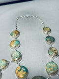 The Best Vintage Native American Navajo Royston Turquoise Sterling Silver Necklace - Grand!-Nativo Arts
