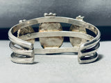 One Of The Best Vintage Native American Navajo Variscite Sterling Silver Bracelet-Nativo Arts