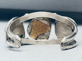 Authentic Vintage Native American Navajo Turquoise Sterling Silver Bracelet-Nativo Arts
