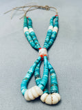 High Quality Vintage Native American Navajo Graduating Turquoise Jacla Necklace Old-Nativo Arts