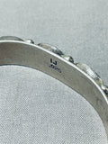 Signed Vintage Native American Navajo Royston Turquoise Sterling Silver Bracelet-Nativo Arts